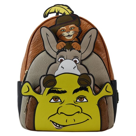 Shrek, Donkey, & Puss in Boots Trio Exclusive Triple Pocket Mini Backpack main image 4